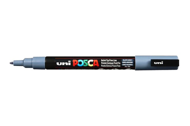 Posca PC3M F Verfstift Leisteengrijs