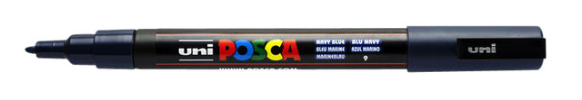 Posca PC3M F waterverfstift marineblauw