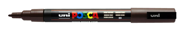 Posca PC3M F verf in donkerbruin