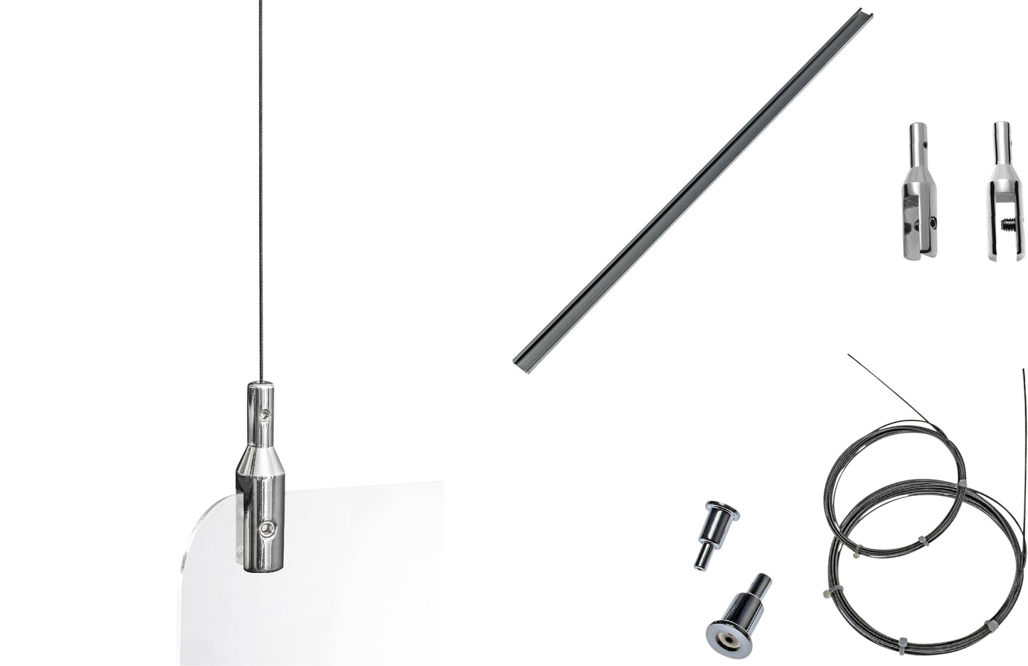 Hangend hygiënescherm Exacompta 100x66 cm - 2
