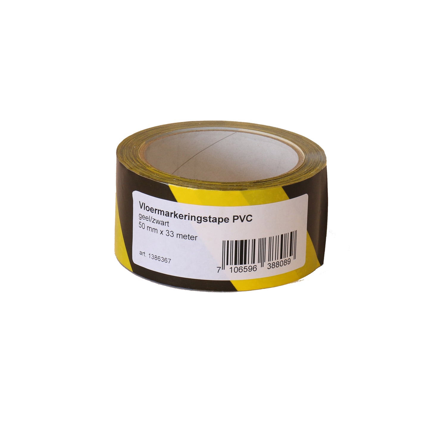 Vloermarkeringstape IEZZY 50mm x 33m zwart/geel, permanent hechtend - 2
