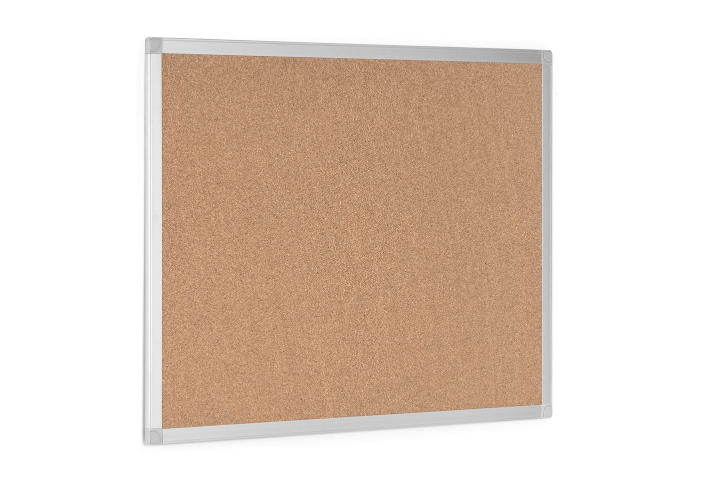 Quantore kurk prikbord 60x45cm met zelfhelend kurk en aluminium omlijsting - 2