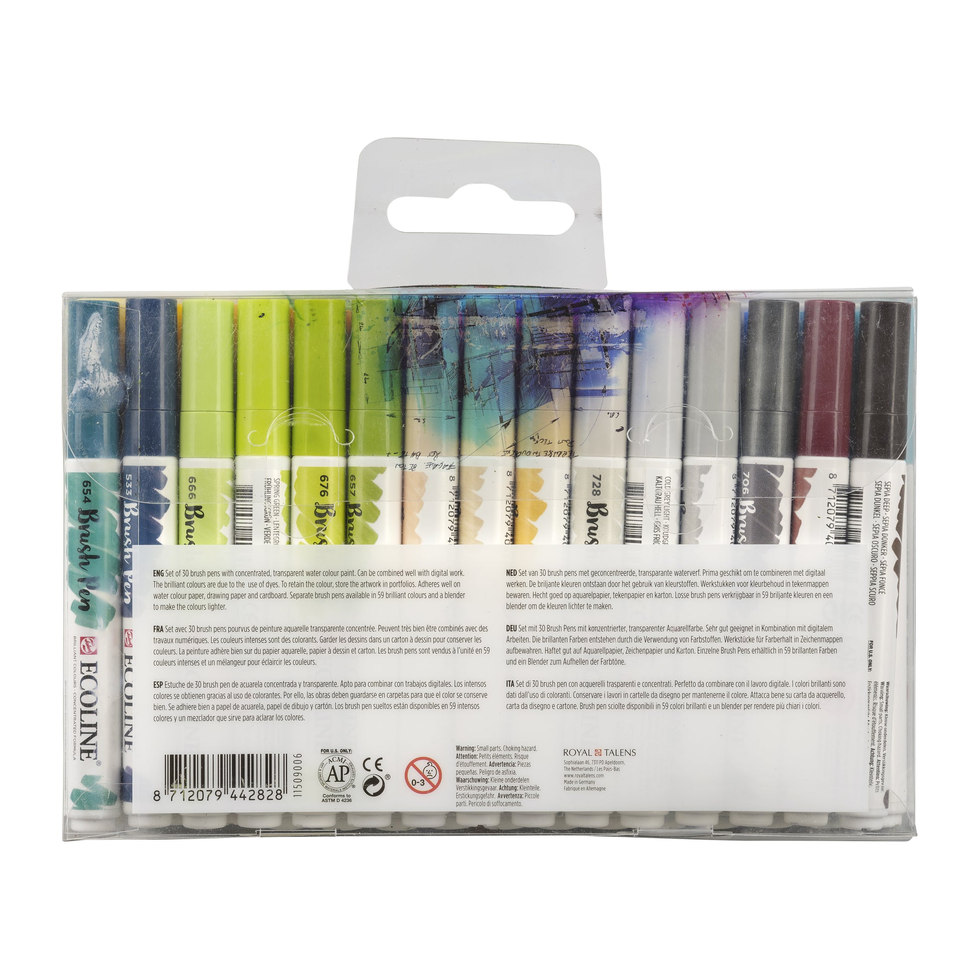 Talens Ecoline Brush Pen Set 30 Kleuren - 4