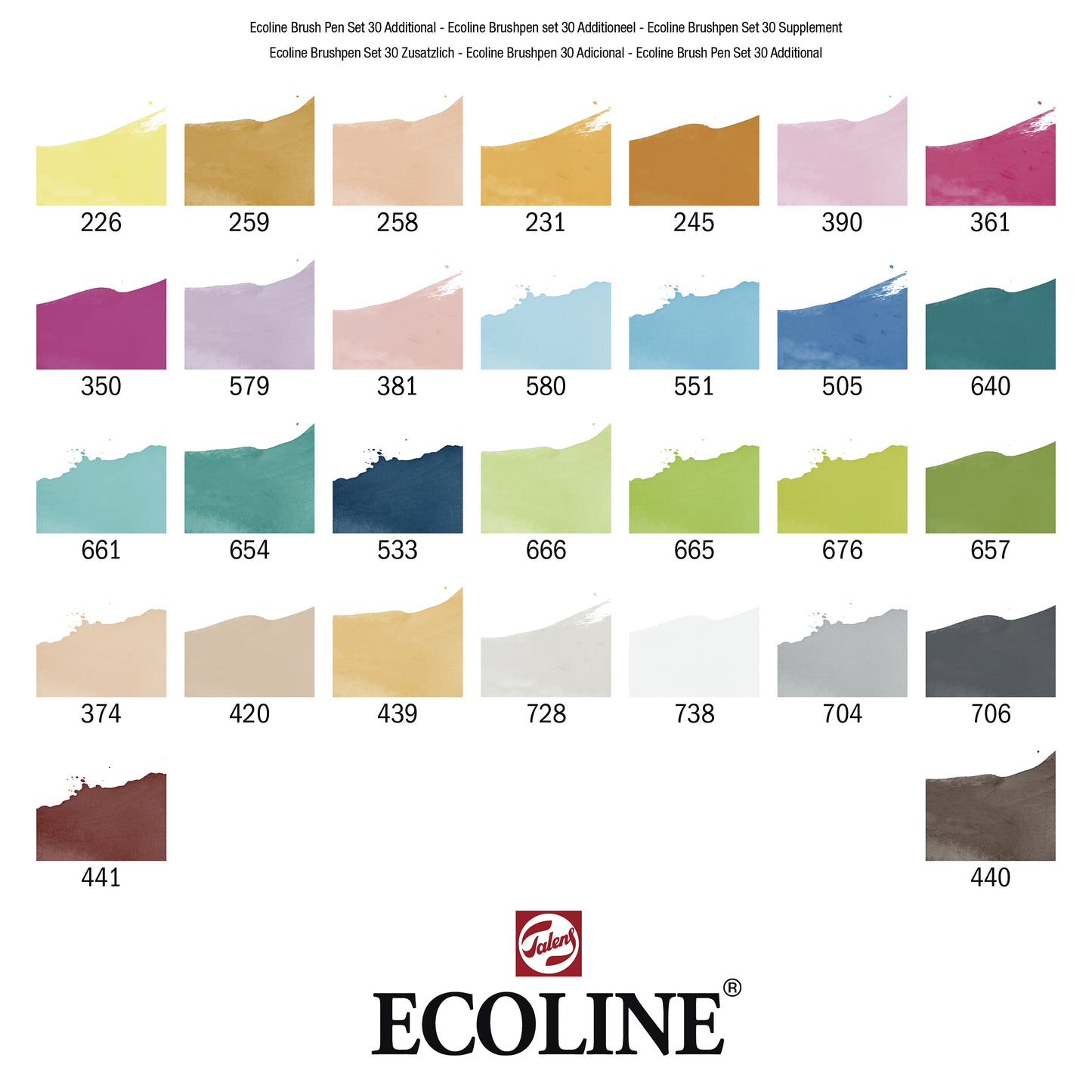 Talens Ecoline Brush Pen Set 30 Kleuren - 5