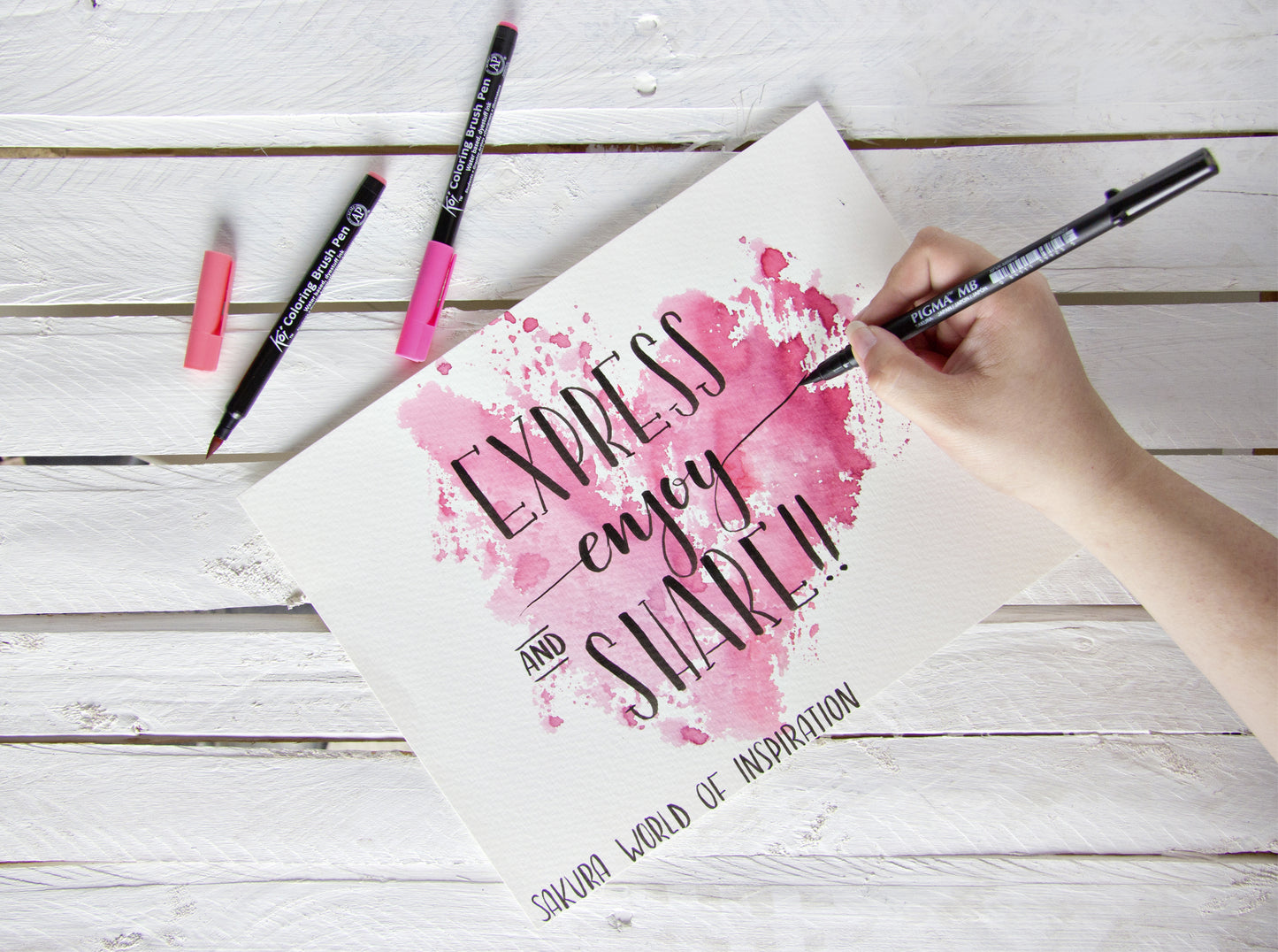 Sakura Pigma Brush Pen Zwart Breed - 4