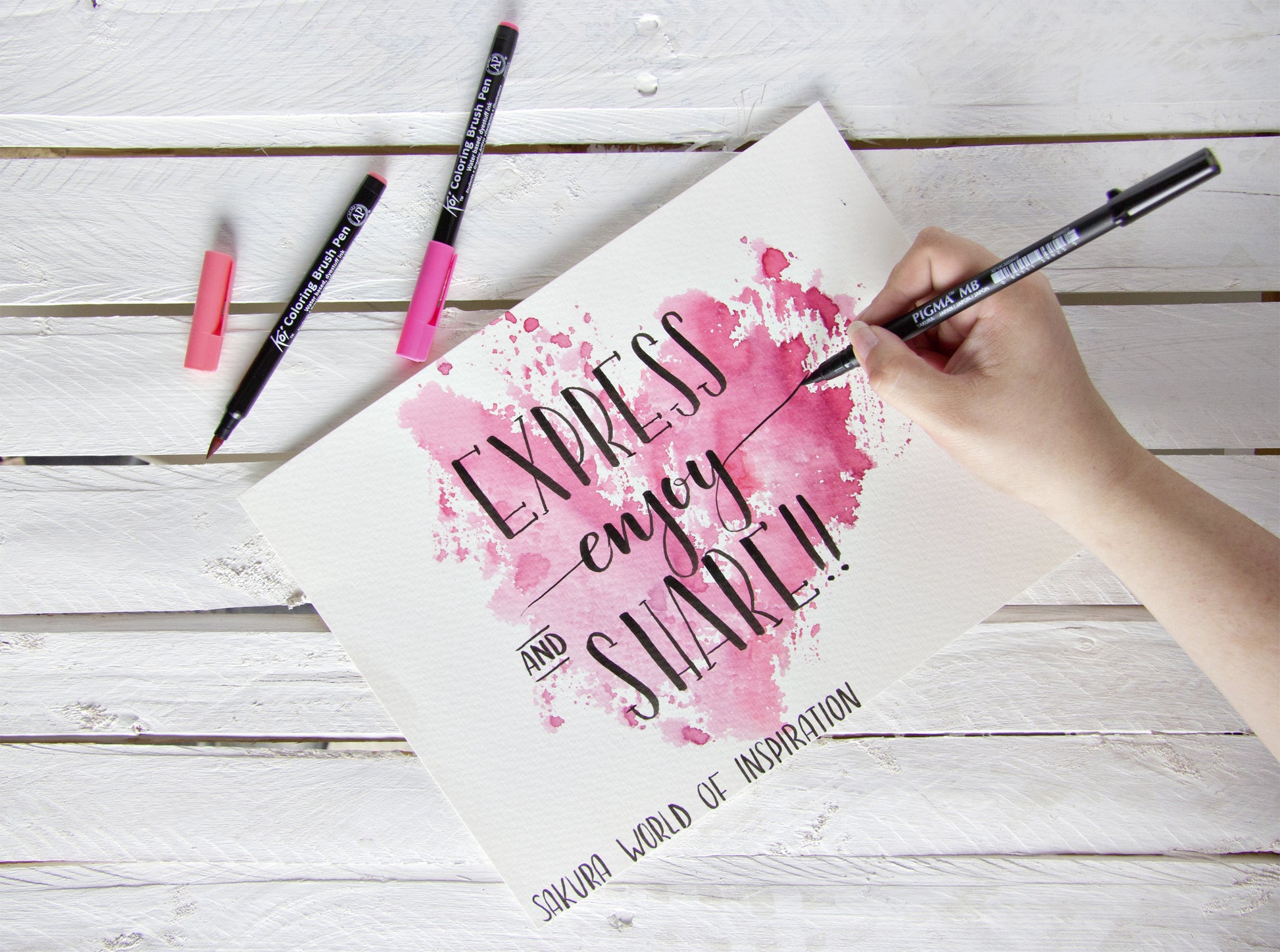 Sakura Pigma Brush Pen Medium Zwart - 4