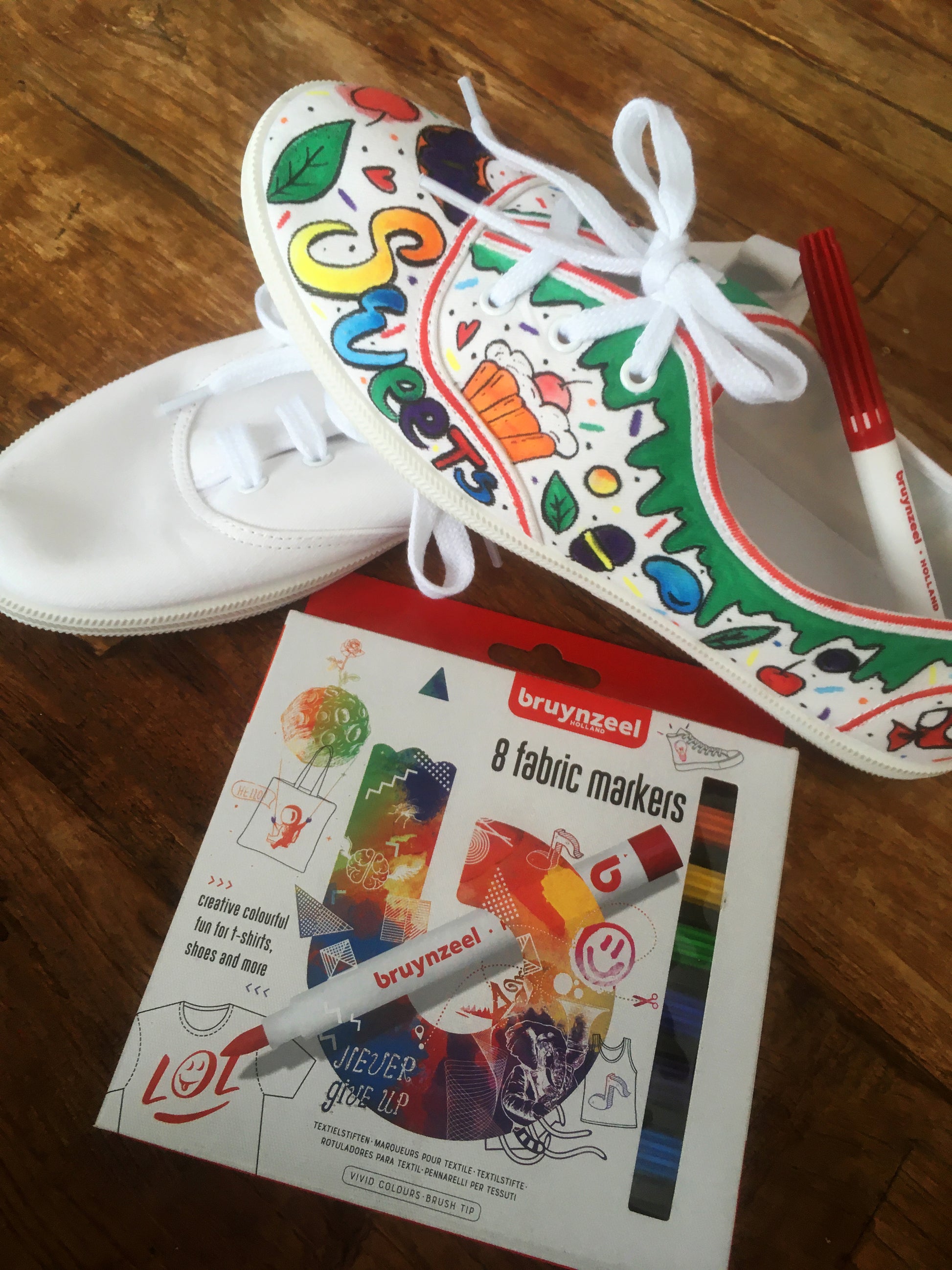 Bruynzeel Textielstift Assorti 8 kleuren - 4