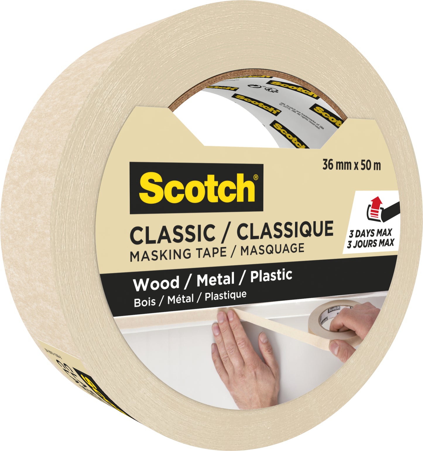 Scotch Classic Afplaktape 36mmx50m Beige - 2