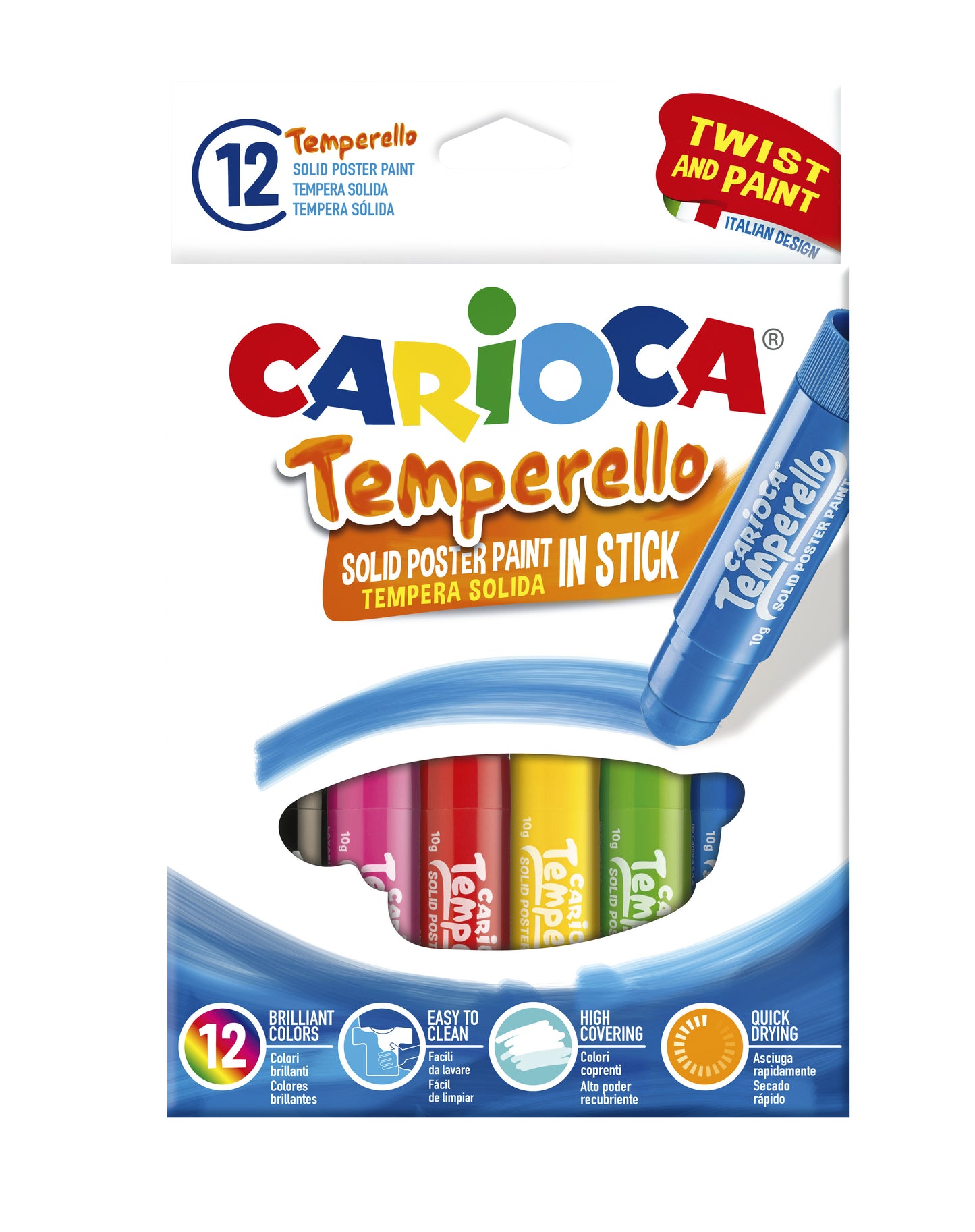 Carioca Tempera Plakkaatverf Assorti zonder Kwast