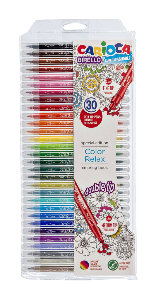 Viltstift Carioca Birello Dubbelpunter 30st