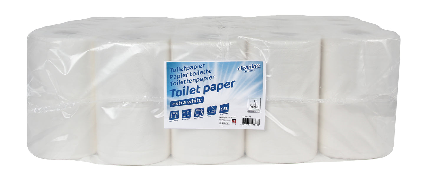 Euro Products Q2 2-laags Wit Toiletpapier 10x4 Rollen
