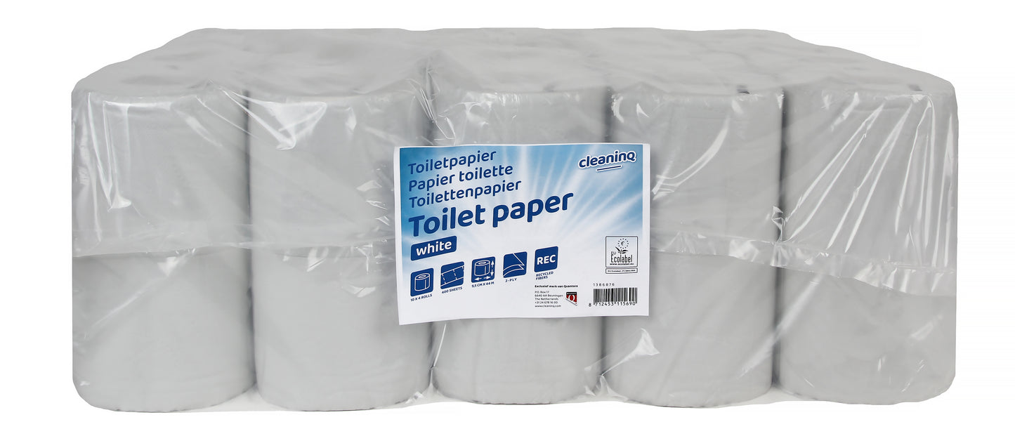 Euro Blanco 2-laags gerecycled toiletpapier, 400 vellen