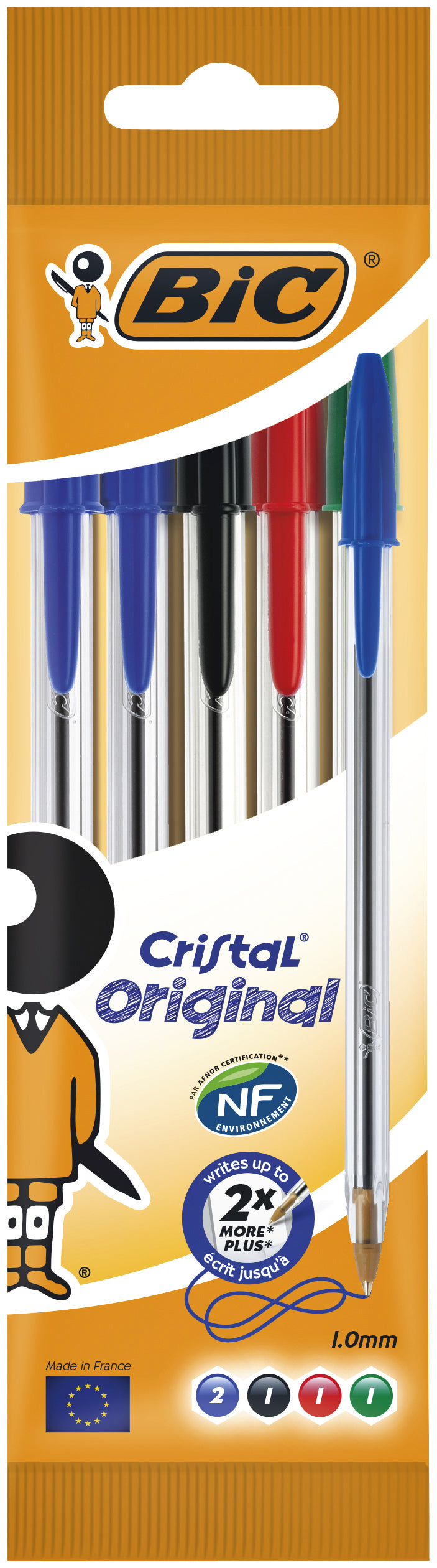 Balpen Bic Cristal M assorti
