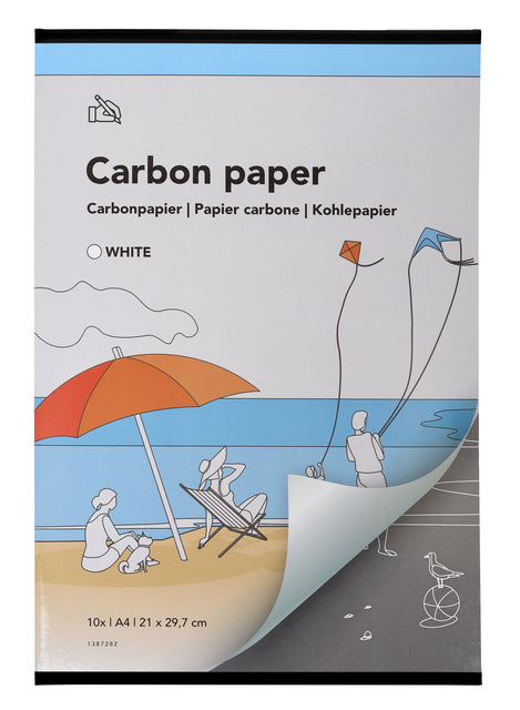 Carbonpapier Qbasic A4 21x29,7cm Wit 10 Vel