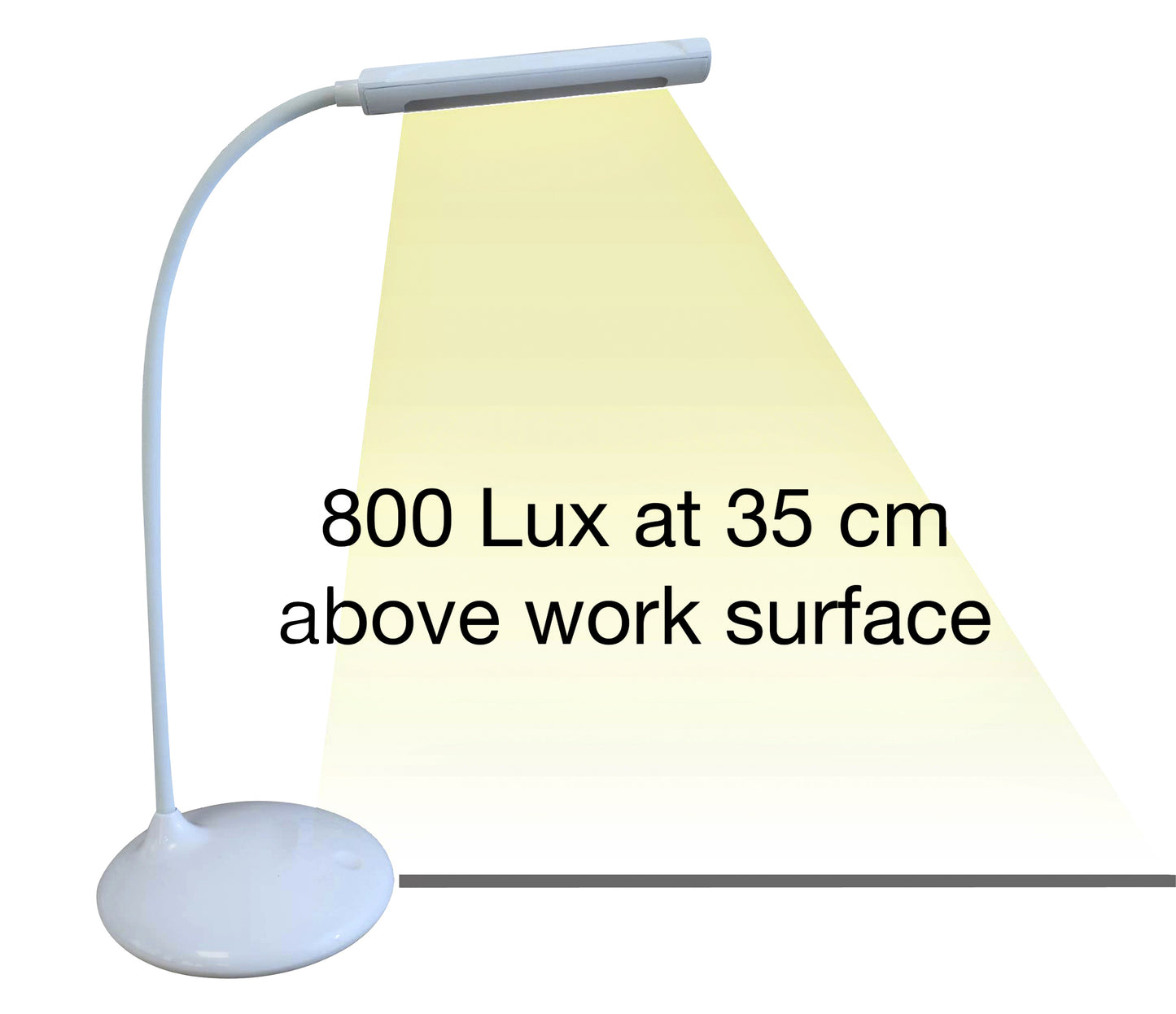 Unilux Ulva LED Gepoedercoat Grijze Bureaulamp met Verstelbare Arm - 4