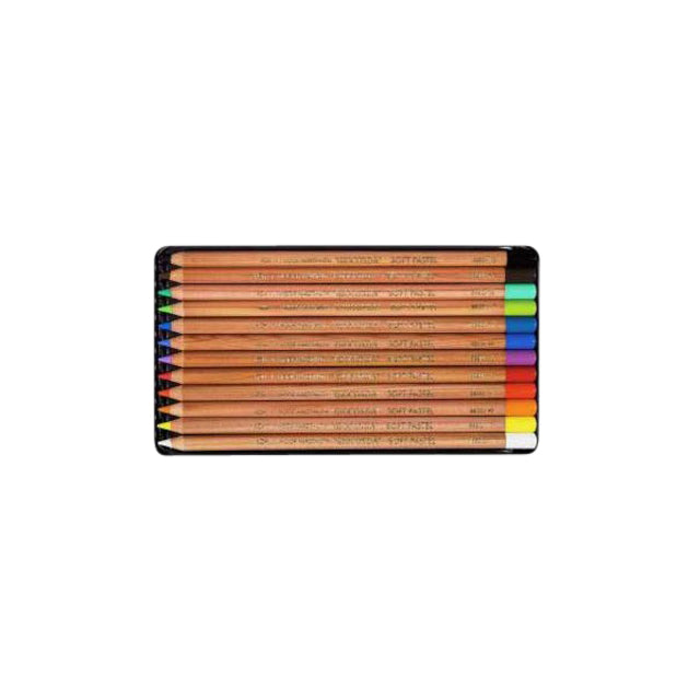 Koh-I-Noor Gioconda Soft Pastelpotloden 12-kleuren assorti - 2