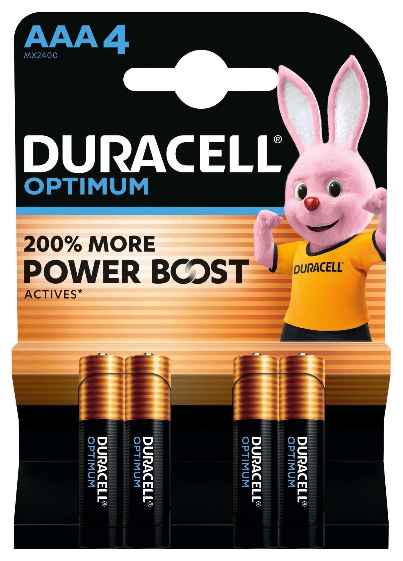 Duracell Optimum AAA alkaline batterijen 4 stuks