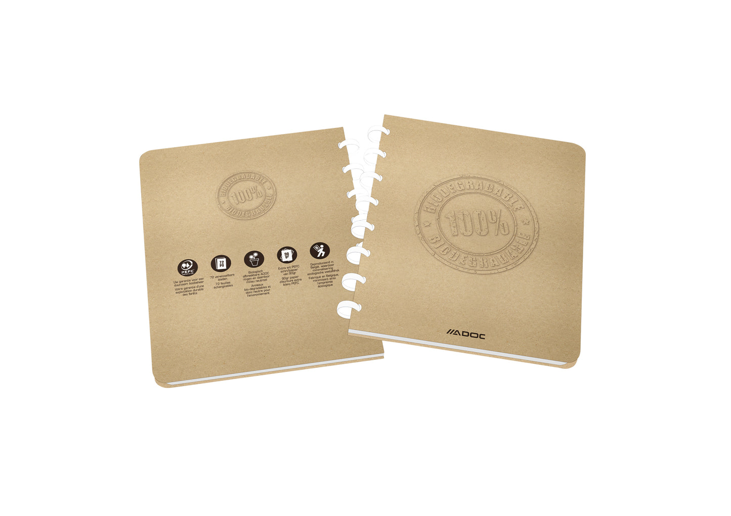 Adoc BIO A5 ruit 4x8 mm 144 pagina's