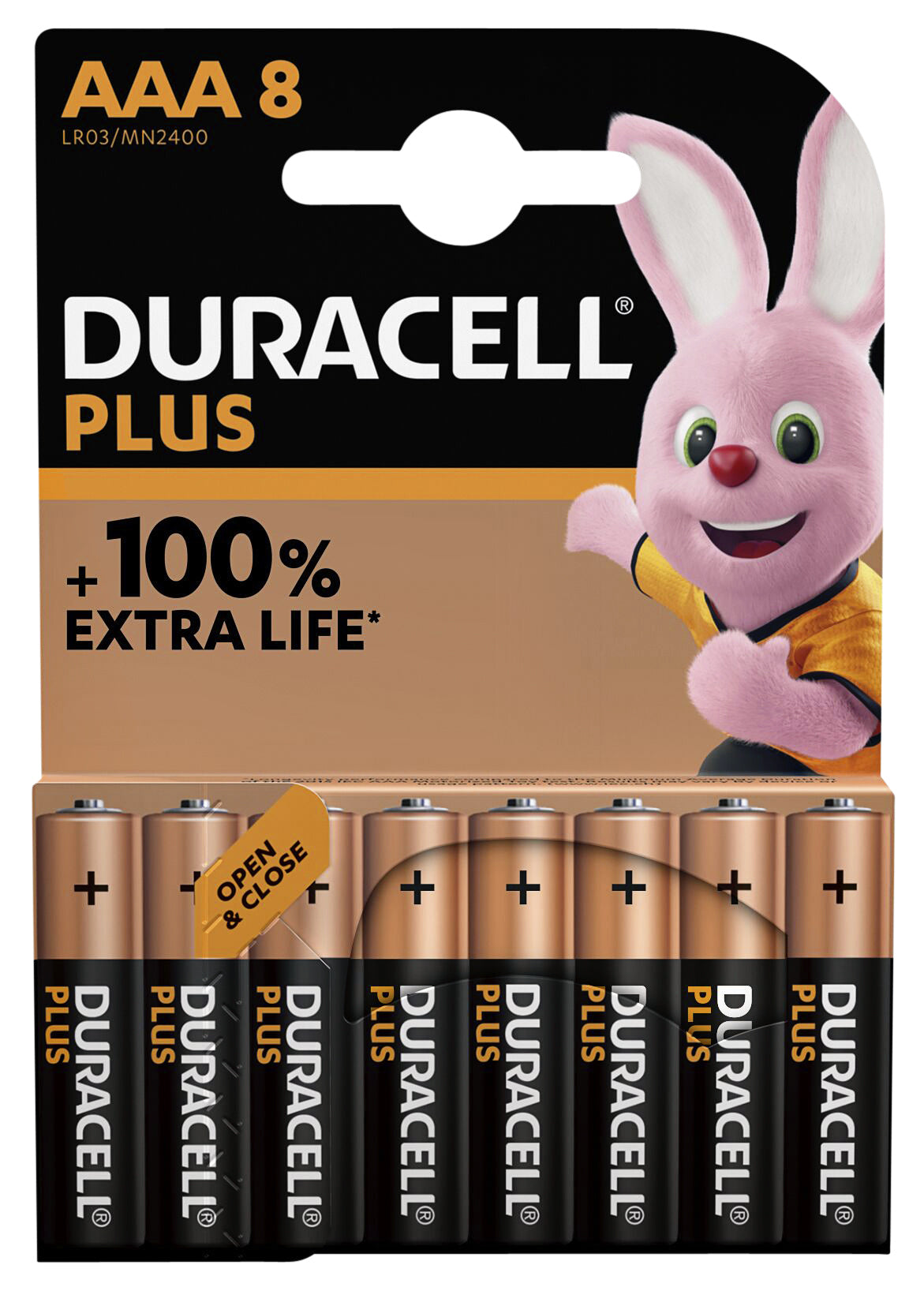 Duracell Plus AAA Batterijen 8 Stuks
