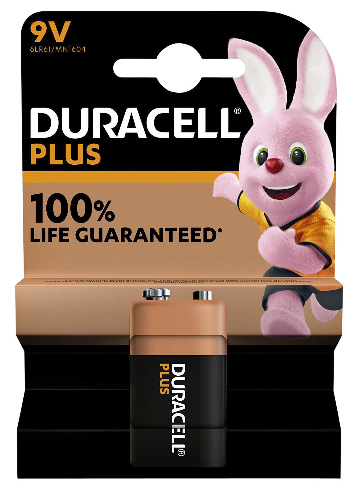 Duracell Plus 9V blokbatterij 1 stuk