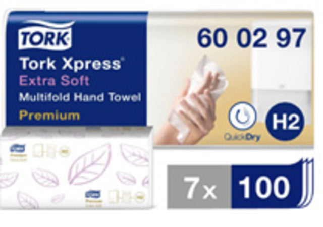 Tork Express H2 Multifold Handdoek 600297 Wit 2-laags