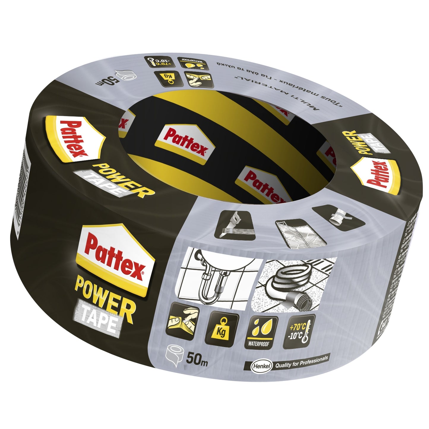 Pattex Power Tape 50mmx50m Grijs Waterdichte Krachtband - 2