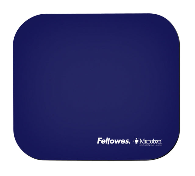 Fellowes Microban blauwe muismat met antibacteriële bescherming