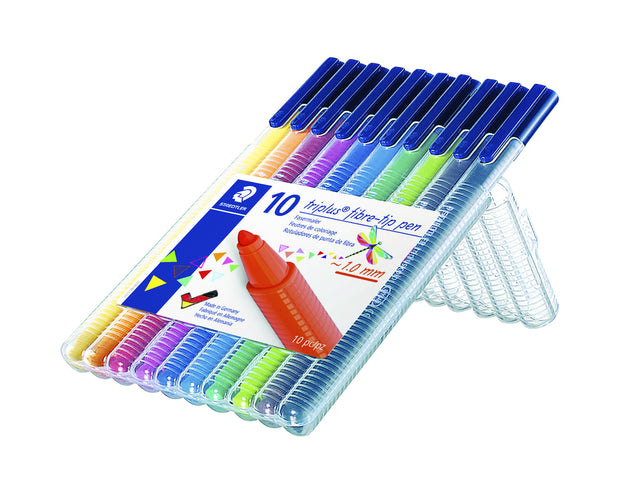 Staedtler Triplus Color 323 driekantige viltstift, 10 kleuren - 2