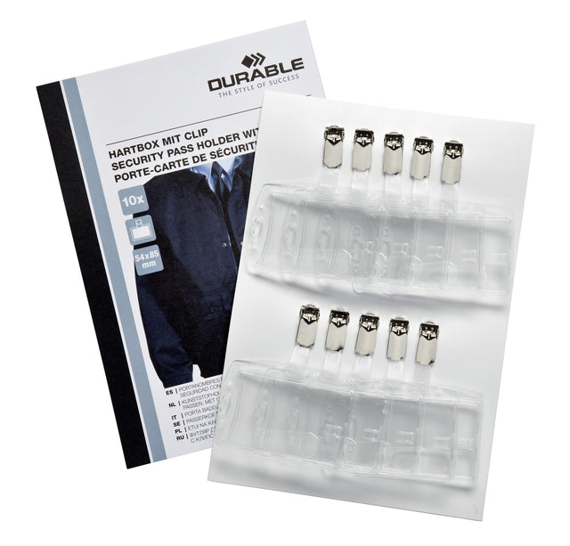 Security Badgehouder met Clip 54x85mm, Magnetisch of Standaard