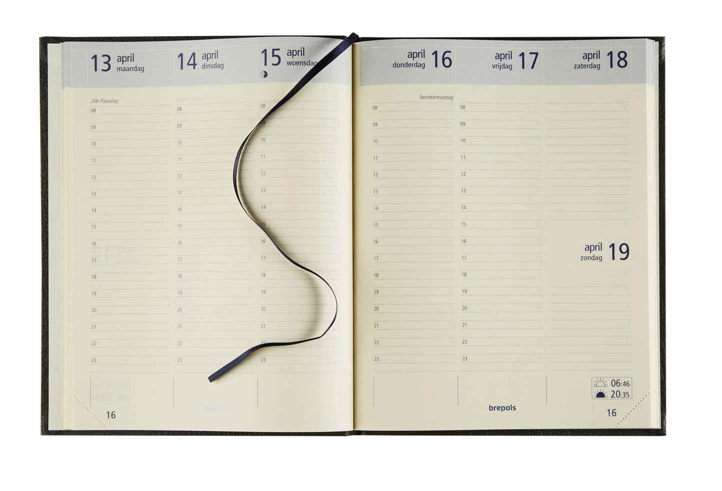 Agenda 2025 Brepols Optivision Lucca A5 1 Week op 2 Pagina's - 8