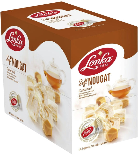 Lonka Nougat met Caramel Doos 214 stuks