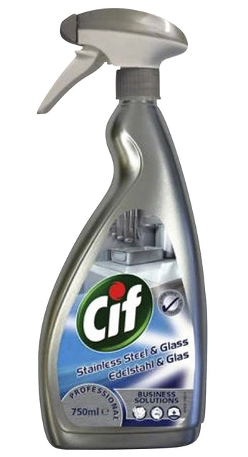 CIF Professional Roestvrijstaal Reiniger Spray 750ml