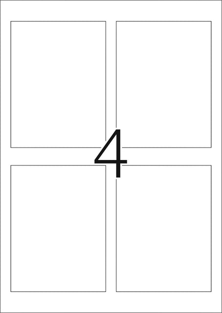 HERMA Flessenetiket 8882 90x120mm A4 Glanzend Wit 40 Stuks - 4