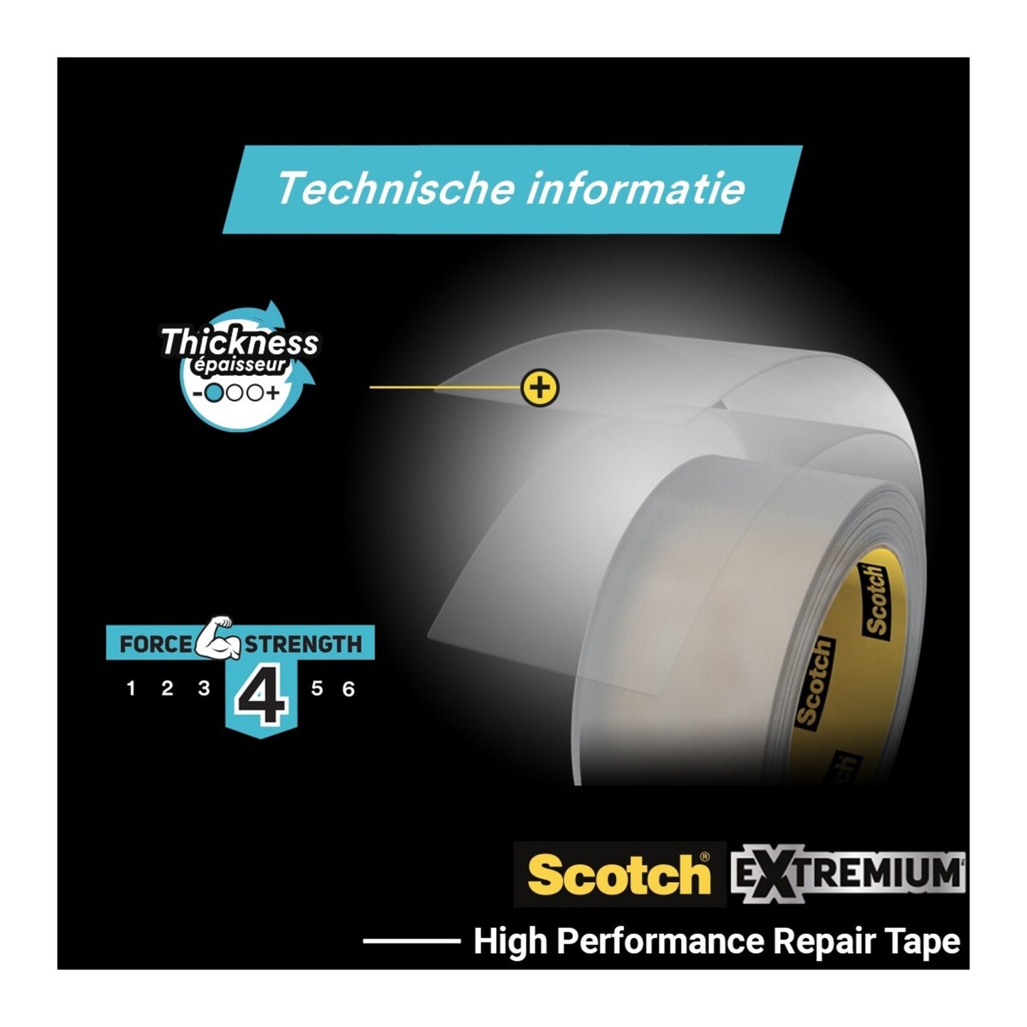 Scotch Extremium Invisible Plakband 48mmx25m - 3
