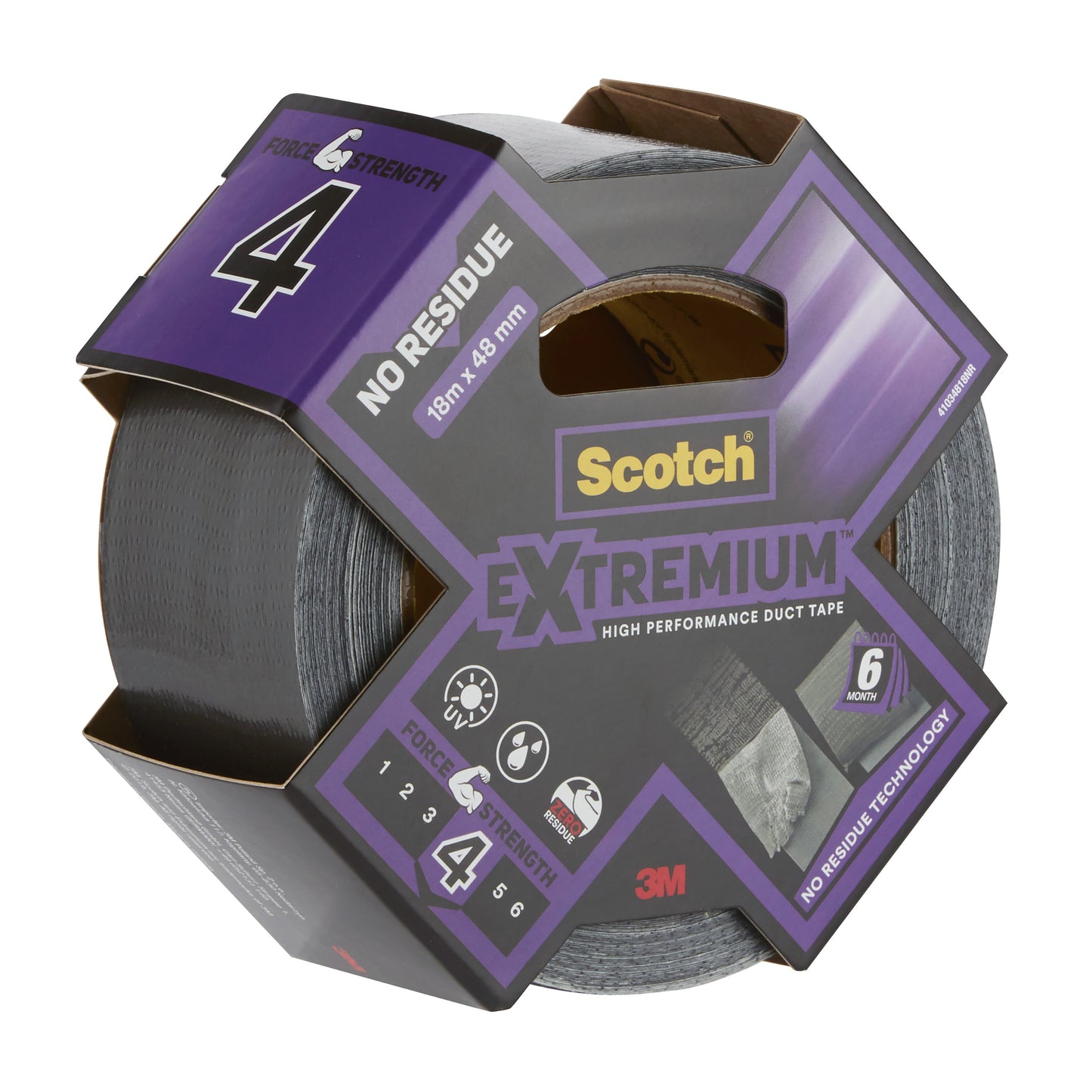 Scotch Extremium Duct Tape Grijs 18.2mx48mm - Krachtig en Spoorloos - 2