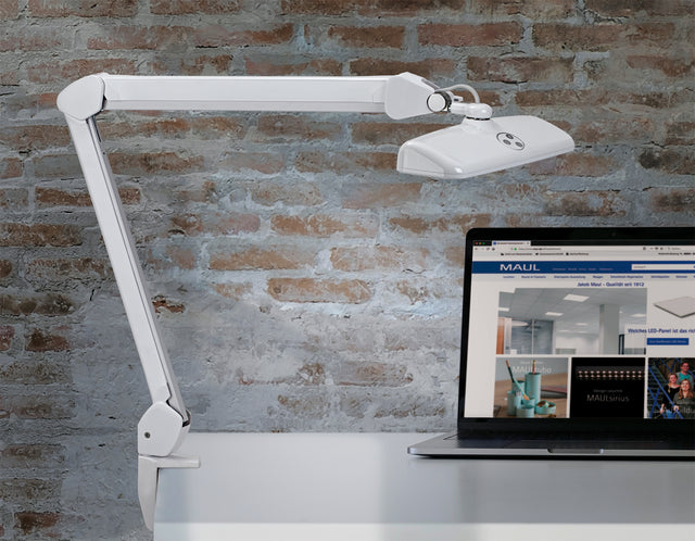 Maul Intro LED werkpleklamp, dimbaar, wit met klem, 35cm kop - 3