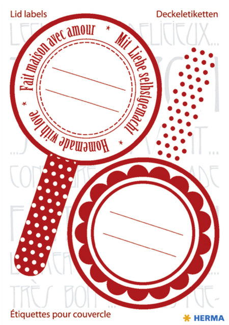 HERMA Etiket 15446 Keuken New Look Rood