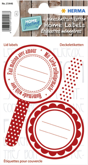 HERMA Etiket 15446 Keuken New Look Rood - 2