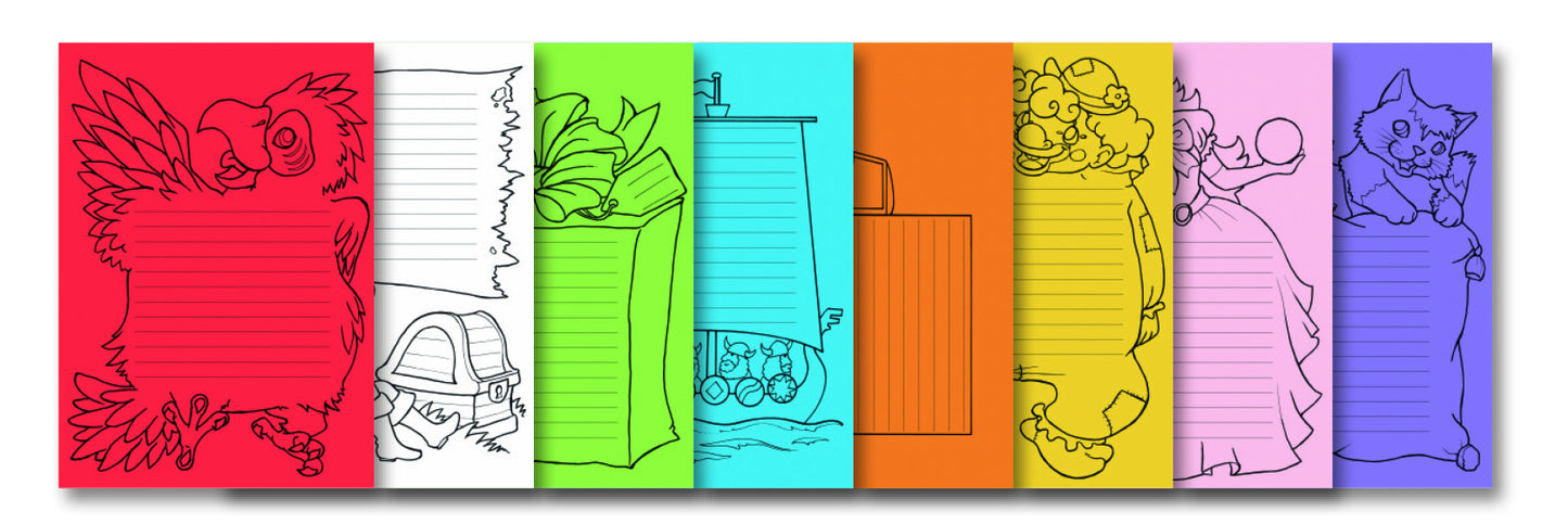 Folia Vlechtpapierset A4, 8 ontwerpen inclusief vlechtstrips