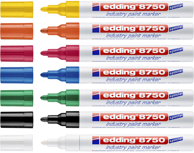 Viltstift edding 8750 lak rond 2-4mm wit