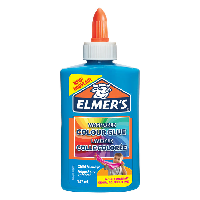 Kinderlijm Elmer's 147ml gekleurd, wasbaar en kindvriendelijk - 4
