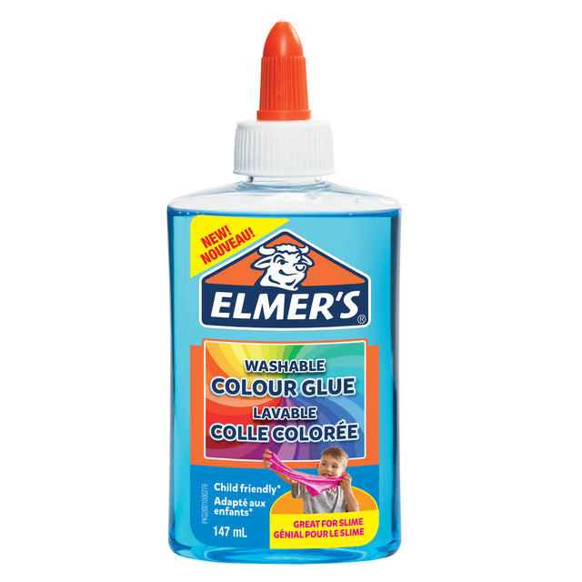 Elmer's Transparante Kinderlijm 147ml Blauw - 6