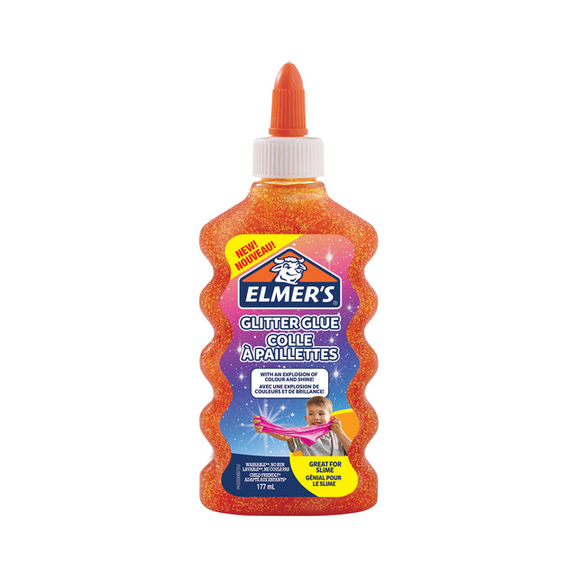 Elmer's Glitterlijm 177 ml oranje, glanzend en feestelijk - 5