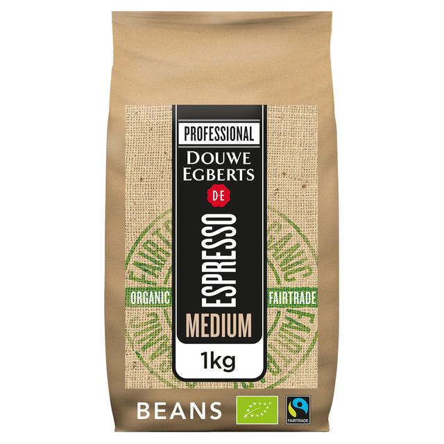 Douwe Egberts Espresso Bonen, 100% Biologisch en Fairtrade