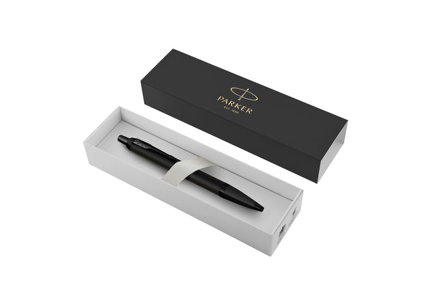Balpen Parker IM Achromatic mat zwart - 3