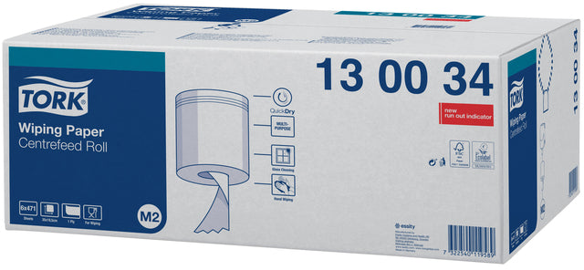Poetspapier Tork M2 centerfeed wit 165 m - 3