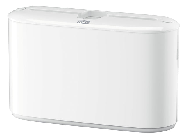 Handdoekdispenser Tork H2 multifold wit, compact en hygiënisch - 2