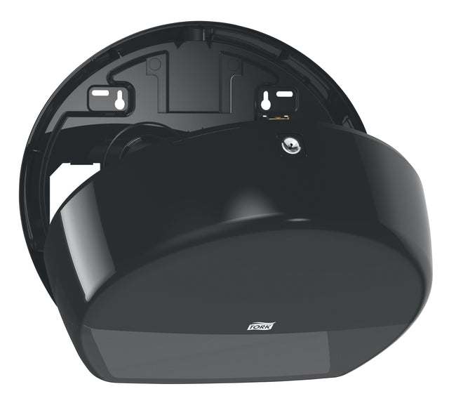 Tork mini T2 Zwart Toiletpapierdispenser - 3