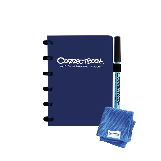 Correctbook A6 Lijn Notitieboek Blue