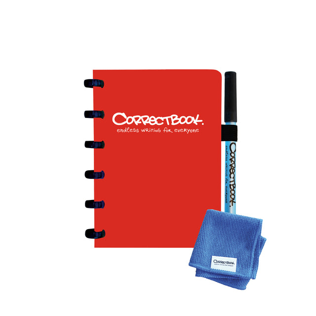 Correctbook A6 Lijn Notitieboek Horizon Red